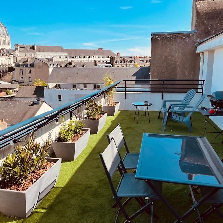 Grand Studio, Belle Terrasse Avec Vue Nantes Exterior foto