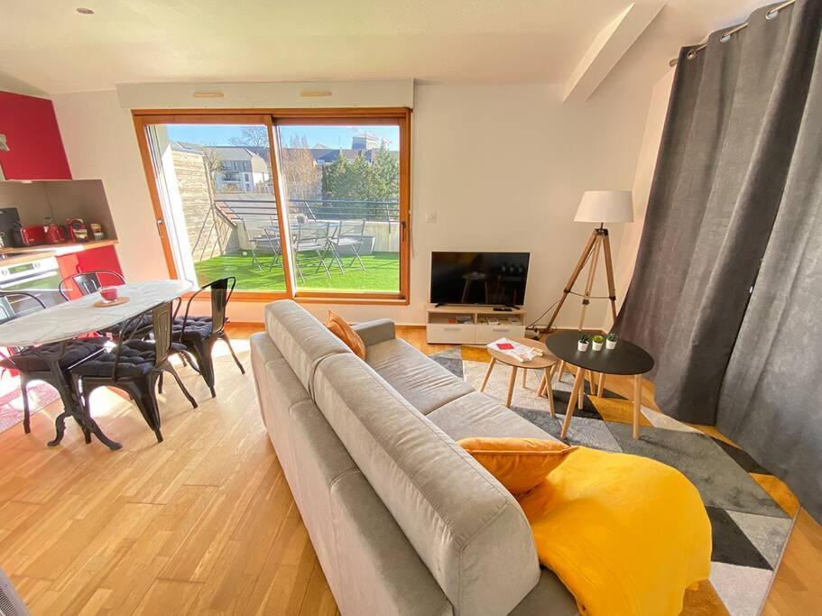 Grand Studio, Belle Terrasse Avec Vue Nantes Exterior foto