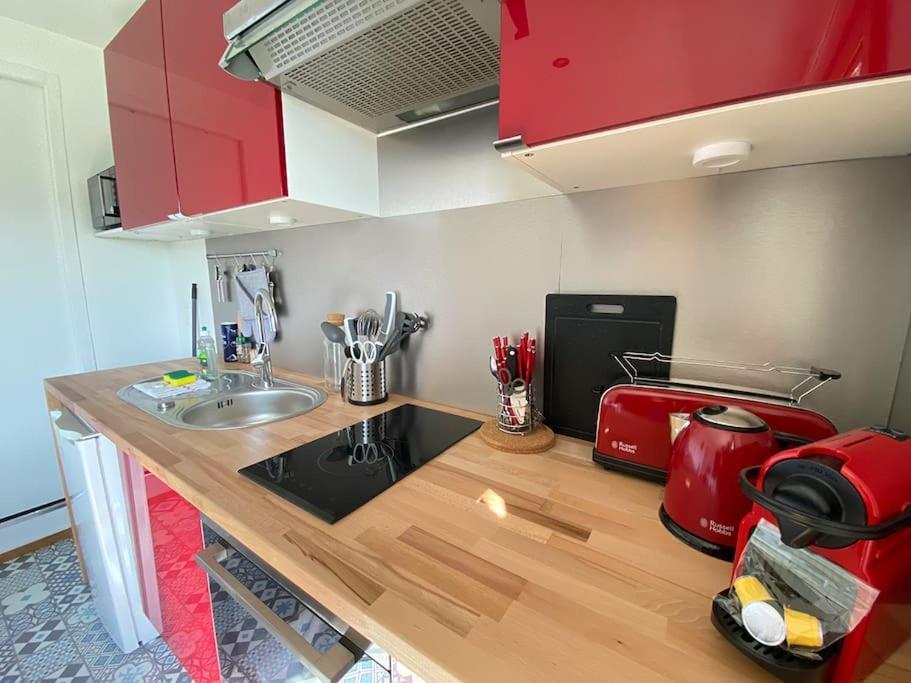 Grand Studio, Belle Terrasse Avec Vue Nantes Exterior foto